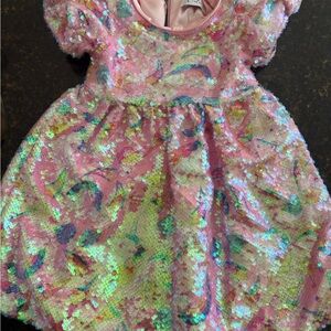 Lola + The Boys Pink Sequin Dress